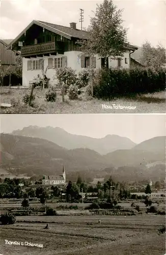 AK / Ansichtskarte  Bernau_Chiemsee Gaestehaus Haus Faltermaier Panorama Chiemgauer Alpen Bernau Chiemsee