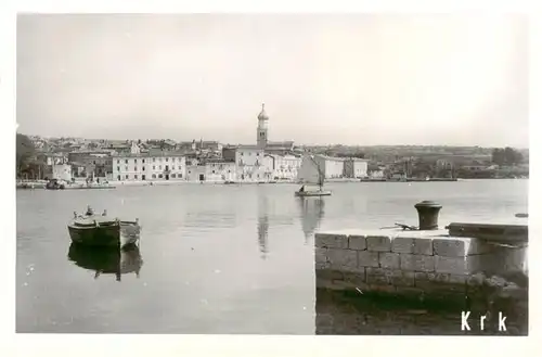 AK / Ansichtskarte  Krk_Otok_Croatia Partie am Hafen 