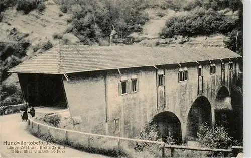 AK / Ansichtskarte  Urnasch_AR Hundwilertobelbruecke Urnasch_AR