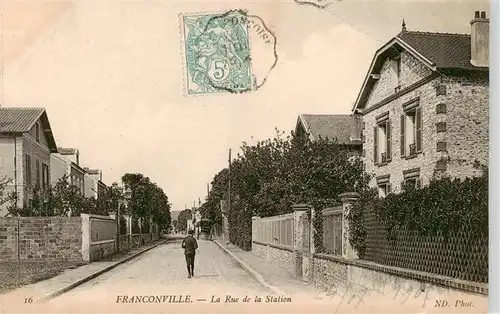 AK / Ansichtskarte  Franconville__95_Val-d_Oise La Rue de la Station 