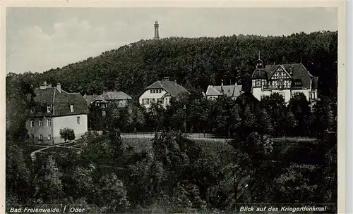 AK / Ansichtskarte  Bad_Freienwalde Blick auf das Kriegerdenkmal Bad_Freienwalde