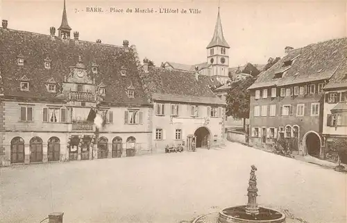 AK / Ansichtskarte  Barr_67_Alsace Place du Marché Hôtel de Ville Marktplatz Rathaus 