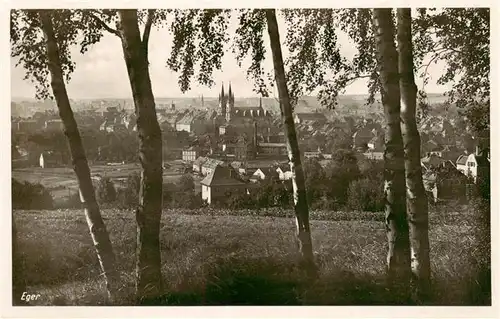 AK / Ansichtskarte  Eger__Cheb_CZ Ansicht vom Waldrand aus 