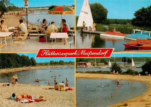 AK / Ansichtskarte  Meissendorf Huettenseepark Teilansichten Strandpartien Meissendorf