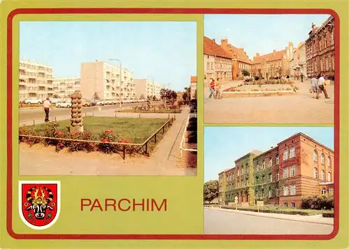 AK / Ansichtskarte  Parchim Wilhelm Pieck Platz Goethe Oberschule Parchim