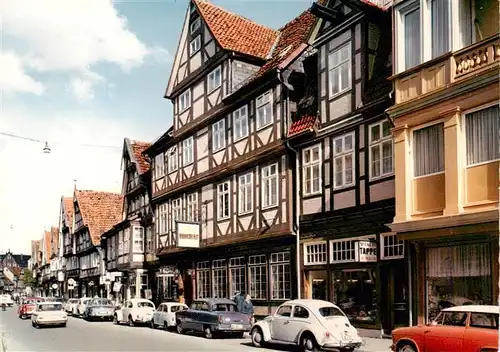 AK / Ansichtskarte  Celle__Niedersachsen Schuhstrasse mit Hotel Borchers 