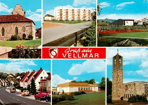 AK / Ansichtskarte  Vellmar Schloss Wohnblick Ortspartien Kirche Vellmar