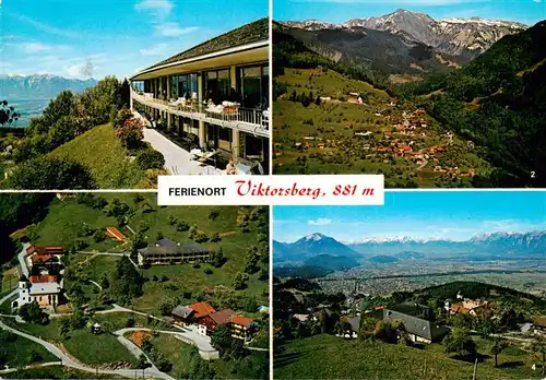 AK / Ansichtskarte 73876273 Viktorsberg Sonnenheilstaette Hohen Freshen Dorfbild Schweizer Berge und Rheintal Viktorsberg