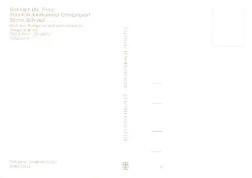 AK / Ansichtskarte  Gohrisch Koenigstein und Lilienstein Kneipp Kurbad FDGB Heim Erholung Teilansicht Gohrisch