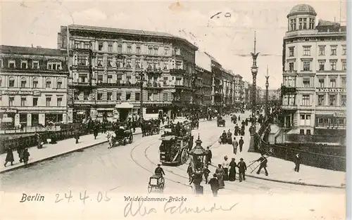 AK / Ansichtskarte  Berlin Weidendammer Bruecke Berlin