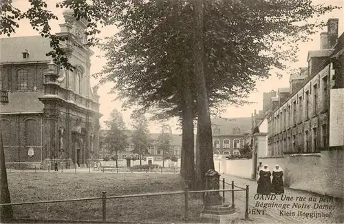 AK / Ansichtskarte  Gand_Belgien Une rue du petit Béguinage Notre Dame Klein Beggijnhof Gand Belgien