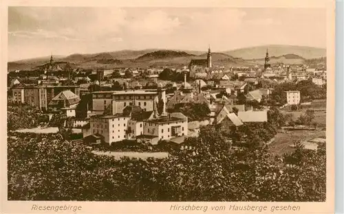 AK / Ansichtskarte  Hirschberg__Jelenia_Gora_Riesengebirge_PL Panorama Blick vom Hausberge gesehen 