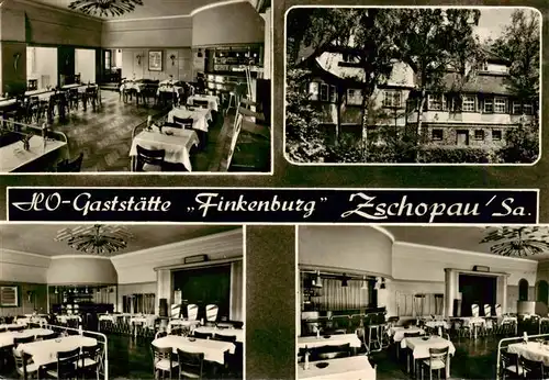 AK / Ansichtskarte  Zschopau HO Gaststaette Finkenberg Gastraeume Zschopau