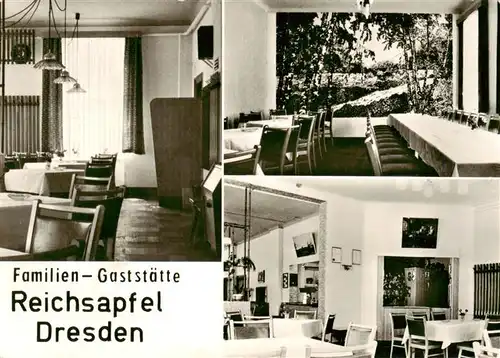 AK / Ansichtskarte  Dresden_Elbe Familien Gaststaette Reichsapfel Gastraeume 