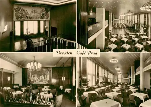 AK / Ansichtskarte  Dresden_Elbe Cafe Prag Gastraeume Speisesaele