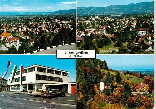 AK / Ansichtskarte  St_Margarethen__SG Bodenseeblick mit Vorarlbergblick Gemeindehaus Schloss Bergsteig 