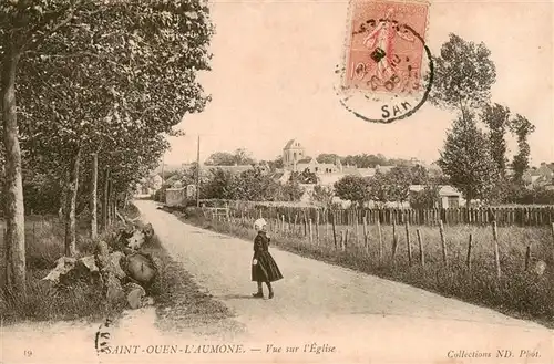 AK / Ansichtskarte  Saint-Ouen_95_l_Aumone_Pontoise_Val-d_Oise Vue sur l'Eglise 