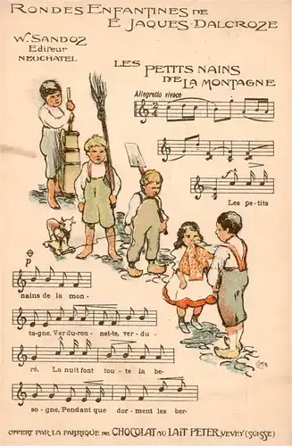 AK / Ansichtskarte  Neuchatel_NE Rondes Enfantines de Jaques Dalcroze Neuchatel NE