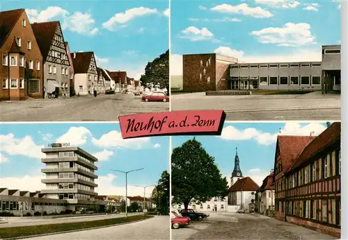 AK / Ansichtskarte  Neuhof_Zenn Ortspartien Schule Kirche Neuhof Zenn