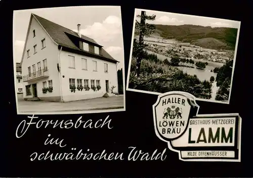 AK / Ansichtskarte  Fornsbach_Murrhardt Gasthaus Metzgerei Lamm Panorama 