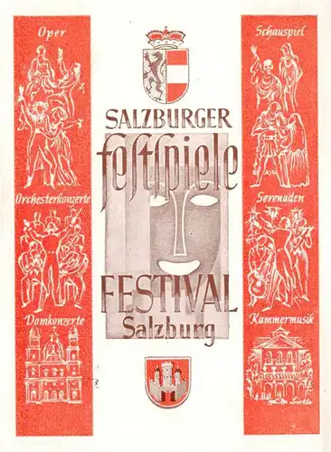 AK / Ansichtskarte 73876545 Salzburg__AT Salzburger Festspiele Plakat 