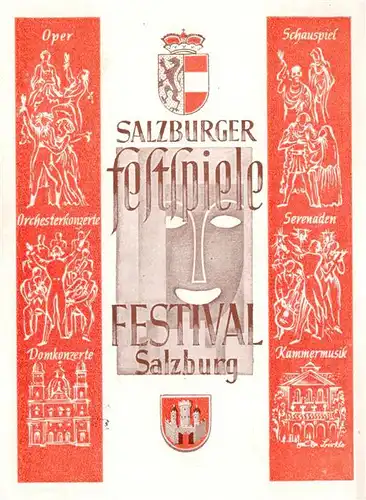 AK / Ansichtskarte  Salzburg__AT Salzburger Festspiele Plakat 