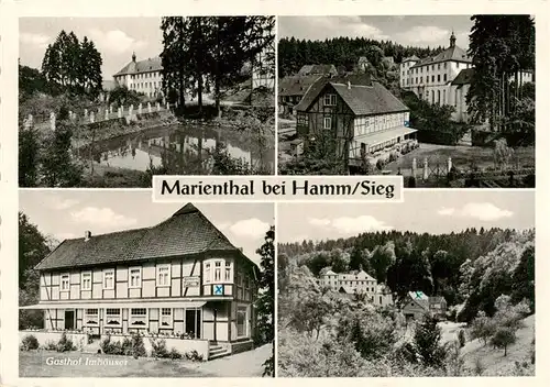 AK / Ansichtskarte 73876549 Hamm_Sieg Gasthof Imhaeuser Restauration Marienthal Hamm_Sieg