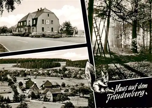 AK / Ansichtskarte  Altenkirchen_Westerwald Haus auf dem Freudenberg Gasthaus Pension Panorama Waldpartie Altenkirchen_Westerwald