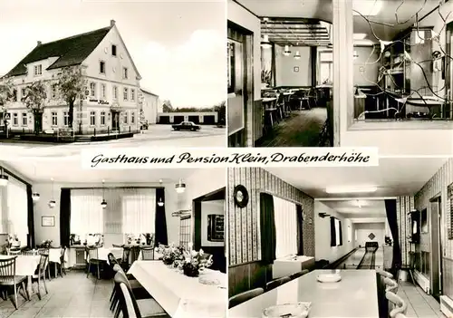 AK / Ansichtskarte  Drabenderhoehe_Wiehl Gasthaus Pension Klein Gastraeume Kegelbahn 