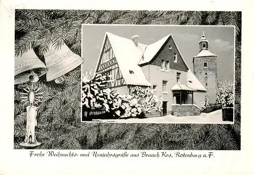 AK / Ansichtskarte 73876556 Braach_Rotenburg_Fulda Fachwerkhaus mit Turm Braach_Rotenburg_Fulda