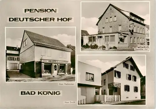 AK / Ansichtskarte 73876575 Bad_Koenig_Odenwald Pension Deutscher Hof Haus Fleckenstein Haus Ewald Bad_Koenig_Odenwald