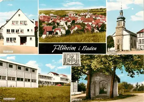 AK / Ansichtskarte  Altheim_Baden_Wallduern Rathaus Panorama Kirche Schulhaus Kapelle 