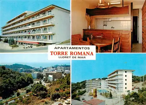 AK / Ansichtskarte 73876591 Lloret_de_Mar Apartamentos Torre Romana Details Lloret_de_Mar