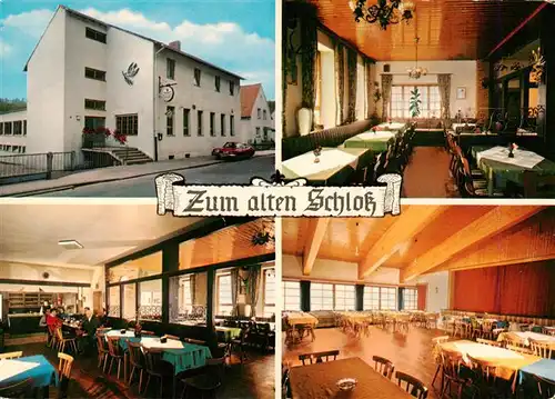 AK / Ansichtskarte 73876596 Eppenbrunn Restaurant Pension Zum alten Schloss Gastraeume Eppenbrunn