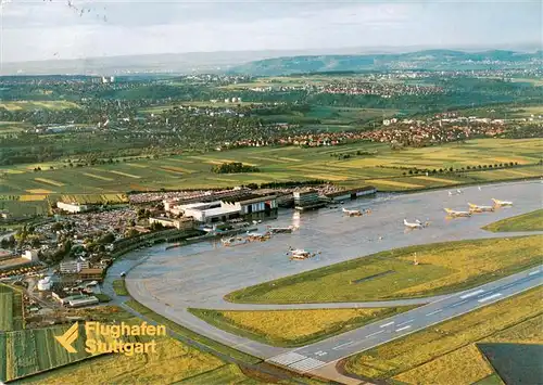 AK / Ansichtskarte  Stuttgart Flughafen Stuttgart Fliegeraufnahme Stuttgart