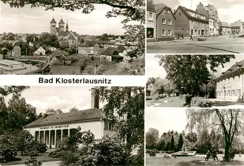 AK / Ansichtskarte 73876655 Bad_Klosterlausnitz Markt mit Rathaus Jenaische Strasse Kurpark Sanatorium Dr Friedrich Wolf Bad_Klosterlausnitz