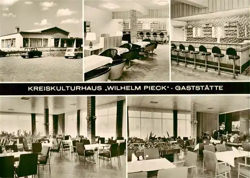 AK / Ansichtskarte  Kyritz_Brandenburg Kreiskulturhaus Wilhelm Pieck Gaststaette Bar Kyritz Brandenburg