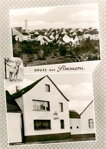 AK / Ansichtskarte 73876713 Simmern_Westerwald Stadtblick Gasthaus Wilhelm Schneider Simmern_Westerwald