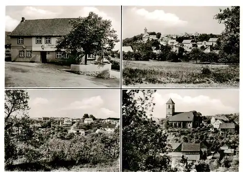 AK / Ansichtskarte 73876737 Nikolausberg Gasthaus Klosterkrug Panorama Kirche Nikolausberg