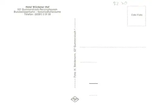 AK / Ansichtskarte  Reininghausen Hotel Wuerdener Hof Reininghausen