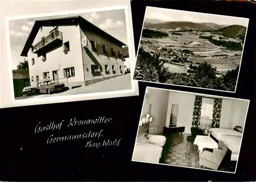 AK / Ansichtskarte  Germannsdorf_Hauzenberg Gasthof Kronawitter Panorama Zimmer 