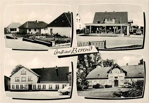AK / Ansichtskarte 73876760 Berend_Schleswig_Holstein Teilansichten Gasthaus Kaufladen Villa 