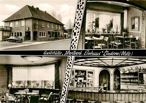 AK / Ansichtskarte 73876788 Lindern_Oldenburg Gaststaette Heribert Einhaus Gastraeume Bar Lindern Oldenburg