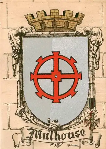 AK / Ansichtskarte  Mulhouse_Muehlhausen_68_Alsace Stadtwappen 
