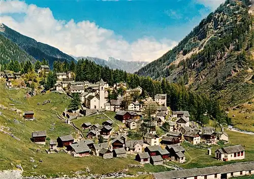 AK / Ansichtskarte  Bosco-Gurin_TI Panorama Walserdorf 