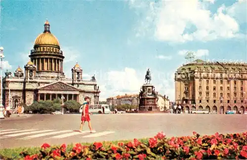 AK / Ansichtskarte 73876832 Leningrad_St_Petersburg_RU Isakivska Platz 