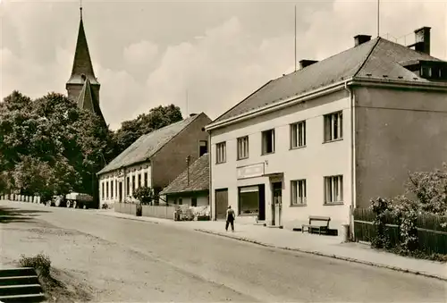 AK / Ansichtskarte 73876889 Dolni_Kralovice_Humpolec_Humpoletz_CZ Ortszentrum Blick zur Kirche 