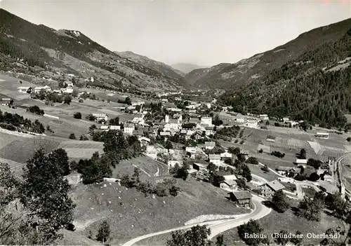 AK / Ansichtskarte  Rabius_GR Panorama Buendner Oberland 