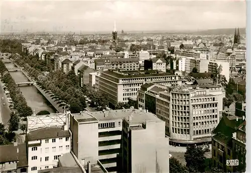 AK / Ansichtskarte  Duesseldorf Koenigsallee und die neuerstandene City Duesseldorf