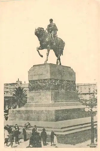 AK / Ansichtskarte  Montevideo__Uruguay Reiterstandbild Denkmal 